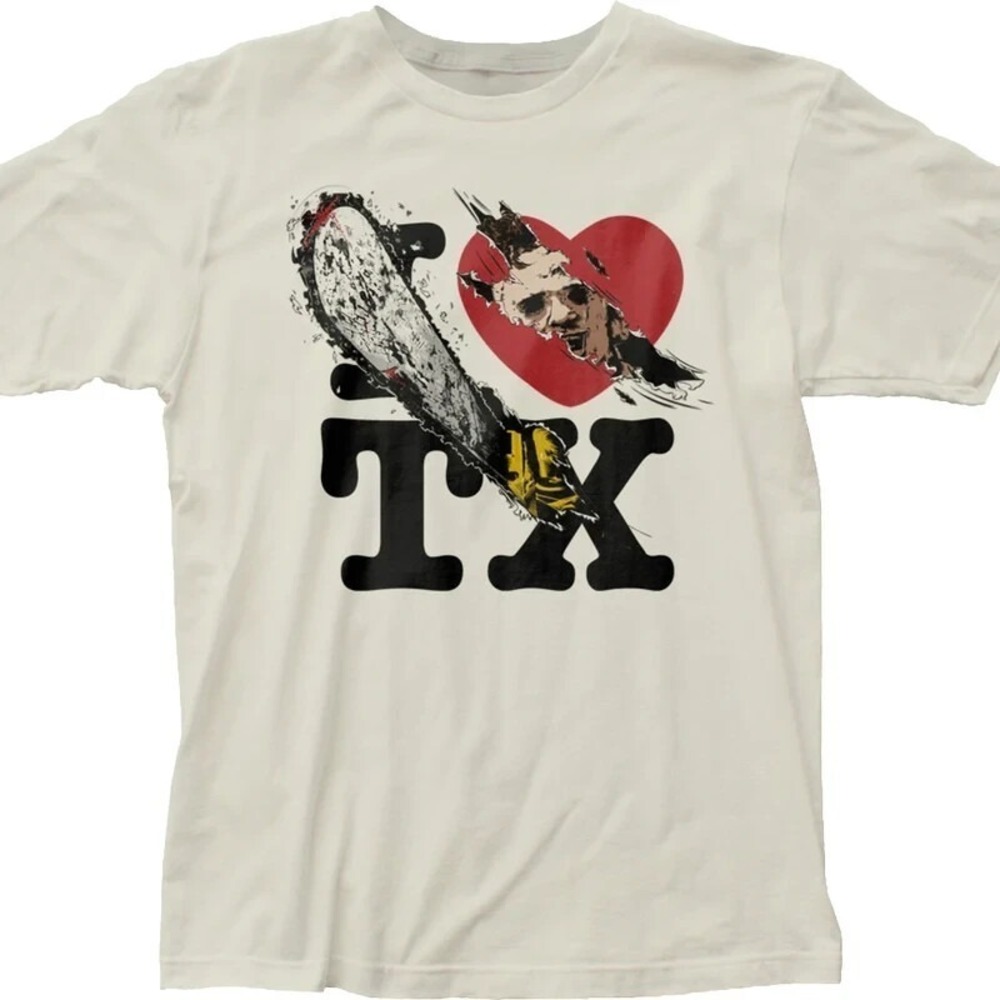 TEXAS CHAINSAW MASSACRE T-SHIRT I Heart Texas Horror Film